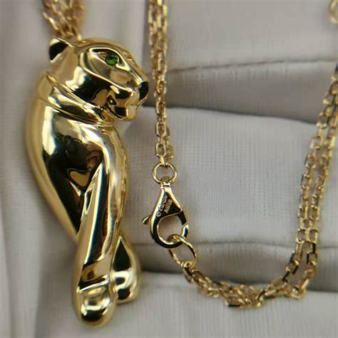 replica cartier maillon panthere necklace|cartier panther ring cost.